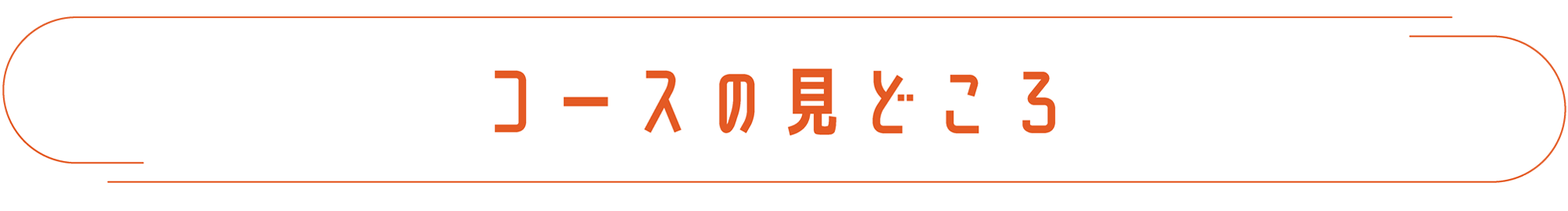コースの見どころ
